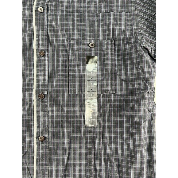 J. Ferrar Dress Shirt Mens Med 15-15.5 Purple Plaid Modern Fit Button Down - Picture 3 of 8